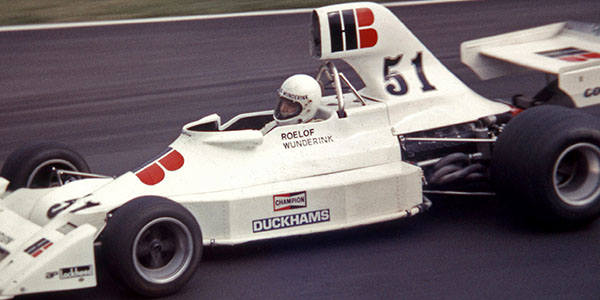 Roelof Wunderink in the Ensign N174 at the 1975 Brands Hatch Race of Champions. Copyright David Bishop 2018. Used with permission. Roelof Wunderink in the Ensign N174 at the 1975 Brands Hatch Race of Champions. Copyright David Bishop 2018. Used with permission.