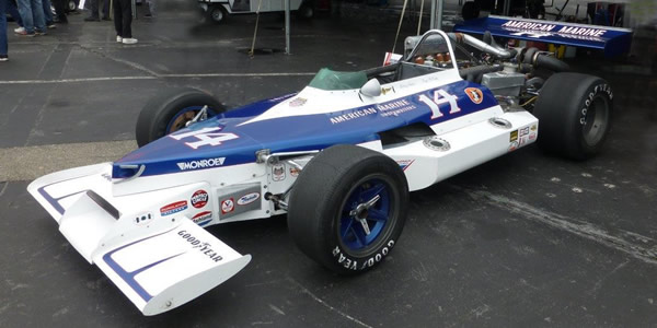 Michael McKinney's Antares on display at the Historic Indycar Exhibition in May 2017. Copyright Ian Blackwell 2017. Used with permission.