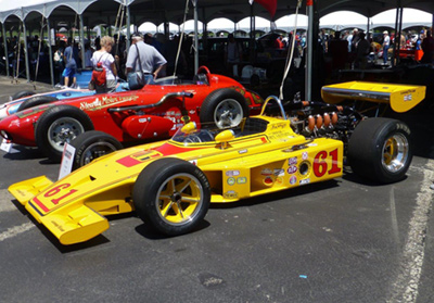 Bruce Revennaugh's 1972 Coyote at the Historic Indycar Exhibition in May 2017. Copyright Ian Blackwell 2017. Used with permission. Bruce Revennaugh's 1972 Coyote at the Historic Indycar Exhibition in May 2017. Copyright Ian Blackwell 2017. Used with permission.