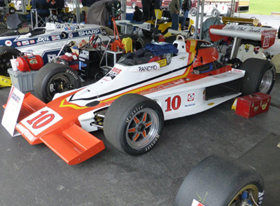 Toney Edwards' Lightning-Drake V8 at the Indianapolis Historic Indycar Exhibition in 2017. Copyright Ian Blackwell 2017. Used with permission.