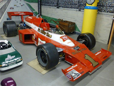The McLaren M16E show car at Don Smith's "500 Museum of Wheels" in Terre Haute, Indiana, in 2017. Copyright Ian Blackwell 2017. Used with permission. The McLaren M16E show car at Don Smith's "500 Museum of Wheels" in Terre Haute, Indiana, in 2017. Copyright Ian Blackwell 2017. Used with permission.