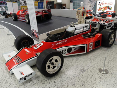 A McLaren M24 restored to 1977 Mario Andretti livery in the IMS Museum in May 2019. Copyright Ian Blackwell 2020. Used with permission. A McLaren M24 restored to 1977 Mario Andretti livery in the IMS Museum in May 2019. Copyright Ian Blackwell 2020. Used with permission.