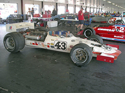 The Fiore family Vollstedt on display at the Historic Indycar Exhibition in May 2017. Copyright Ian Blackwell 2017. Used with permission.