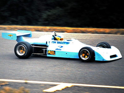 Tom Bagley in Fred Opert's #2 Chevron B29 at Brainerd in September 1975. Copyright Pepper Bowe 2020. Used with permission.