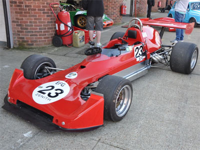 Nick Pink's Lola T360 at Brands Hatch for testing in March 2018. Copyright Alan Brown 2018. Used with permission.