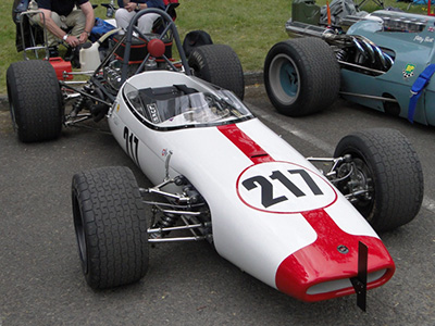 John Green's Brabham BT18-Buick at Chateau Impney in 2016. Copyright John Brown 2024. Used with permission.