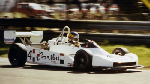 Roberto Guerrero in the Argo JM6 at Thruxton in 1980. Copyright Michael C. Brown 2010. Used with permission. Roberto Guerrero in the Argo JM6 at Thruxton in 1980. Copyright Michael C. Brown 2010. Used with permission.