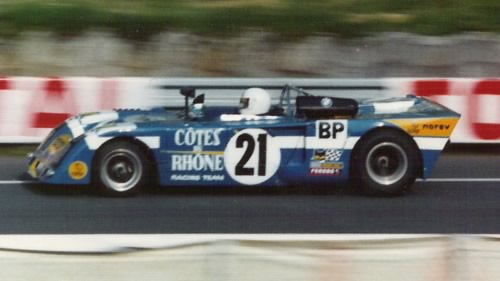 The Chevron B23 shared at Le Mans in 1973 by Pierre Maublanc and Robert Mieusset. Copyright Richard Bunyan 2011. Used with permission. The Chevron B23 shared at Le Mans in 1973 by Pierre Maublanc and Robert Mieusset. Copyright Richard Bunyan 2011. Used with permission.
