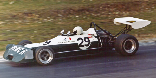 BP Champion John Nicholson in Lyncar 003 at Brands Hatch in March 1973.  Copyright Richard Bunyan 2015.  Used with permission.