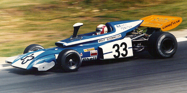 Rolf Stommelen in the Eifelland March 721 at the British GP in 1972. Copyright Richard Bunyan 2007. Used with permission.