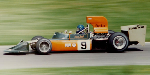 Hans Stuck in his March 741 at the 1974 British GP. Copyright Richard Bunyan 2007. Used with permission.
