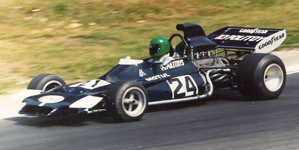 Henri Pescarolo gives Frank Williams' Politoys FX3 its race debut at the 1972 British GP. Copyright Richard Bunyan 2007. Used with permission.