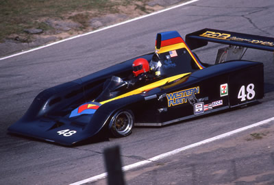 Robb Woltring in the former Prophet-Frissbee at Mosport in September 1982. Copyright Terry Capps 2016. Used with permission.