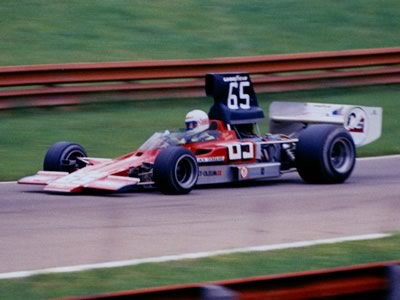 Another shot of the works-modified #65 Lola T330 HU14 during the race at Mid-Ohio in 1973. Copyright Terry Capps 2013. Used with permission.