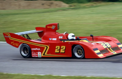 Rex Ramsey in his ex-VDS Lola T530 at Mid-Ohio in 1982. Copyright Terry Capps 2014. Used with permission.