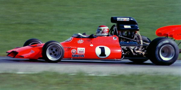 Graham McRae's new GM1 chassis 014 at Mid-Ohio in June 1973. Copyright Terry Capps 2013. Used with permission.