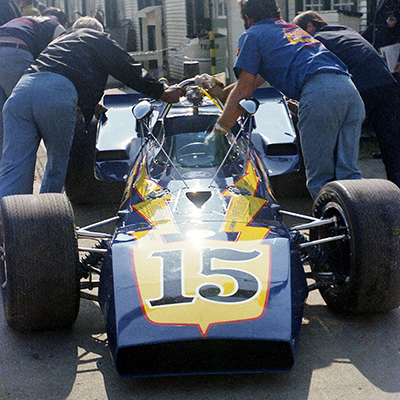 Joe Leonard's 1970 PJ Colt at the 1970 Indy 500. Copyright Paul Castagnoli 2022. Used with permission.