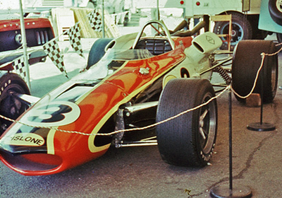 An Eagle show car in Rislone livery at a Goodyear display at Bloomgton, Indiana, in 1971. Copyright Pete Davis (picture provided by Paul Castagnoli) 2022. Used with permission.