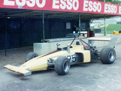 Martin Chambers’ Taydec in the pits at Goodwood. Copyright Bruce Chambers 2013. Used with permission.