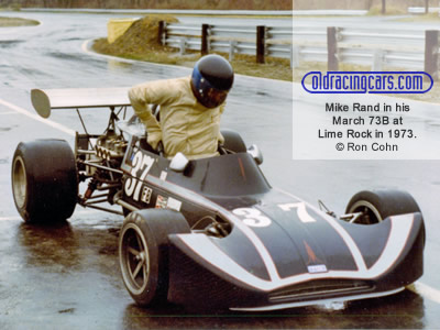 Mike Rand in his March 73B at Lime Rock in 1973. Copyright Ron Cohn 2020. Used with permission. Mike Rand in his March 73B at Lime Rock in 1973. Copyright Ron Cohn 2020. Used with permission.