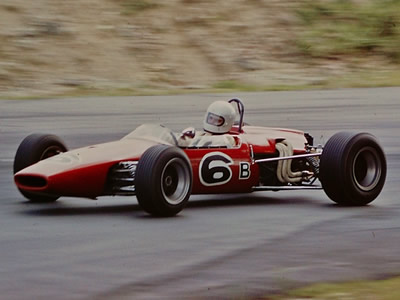 Bill Baldwin in his Brabham BT21C at Thompson Raceway in Connecticut. Copyright Frank Cornell 2019. Used with permission.