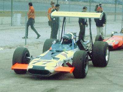 Fred Corbett in his 1968/69 Formula A Eagle at Daytona for the 1969 SCCA Runoffs. Copyright Frank Cornell 2020. Used with permission.