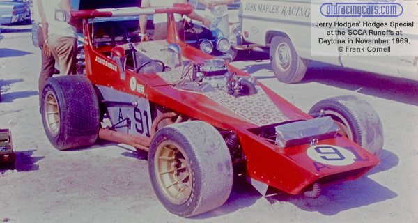 Jerry Hodges' front-engined Formula A Hodges Special at the SCCA Runoffs at 
Daytona in November 1969. Copyright Frank Cornell 2019. Used with permission.