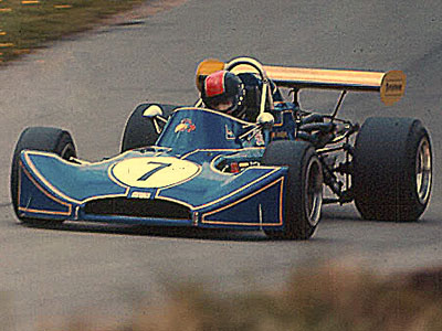 Jim Crawford in the SDC Racing March 73B at Oulton Park in May 1974. Copyright Alan Cox 2010. Used with permission.