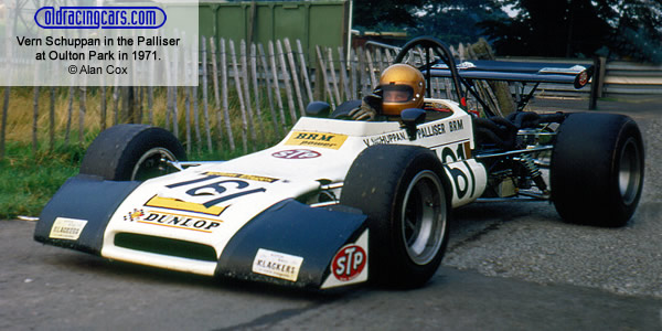 Vern Schuppan in the Palliser at Oulton Park. Copyright Alan Cox 2006. Used with permission. Vern Schuppan in the Palliser at Oulton Park. Copyright Alan Cox 2006. Used with permission.