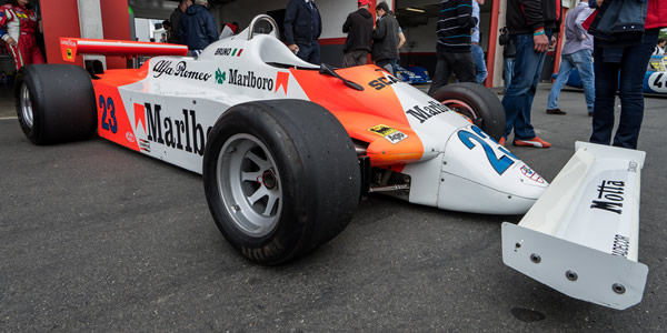 This Alfa Romeo appeared at Sport & Collection at Circuit du Val de Vienne in June 2016, where it was described as a 179D. Licenced by Falcon Photography under Creative Commons licence Attribution-ShareAlike 2.0 Generic (CC BY-SA 2.0). Original image has been cropped.