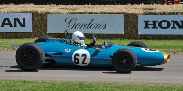 The Brabham BT3 at the Goodwood Festival of Speed in 2012. Licenced by Steve Harris under Creative Commons licence Attribution-NonCommercial 2.0 Generic. Original image has been cropped.