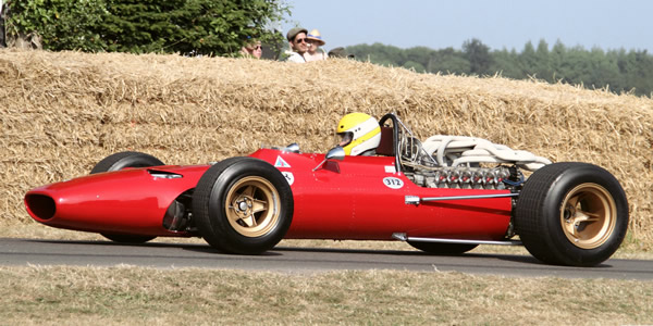 Jean-François Decaux in his 1967 Ferrari 312 at the Goodwood Festival of Speed in July 2013. Licenced by Georg Sander under Creative Commons licence Attribution-NonCommercial 2.0 Generic. Original image has been cropped. Jean-François Decaux in his 1967 Ferrari 312 at the Goodwood Festival of Speed in July 2013. Licenced by Georg Sander under Creative Commons licence Attribution-NonCommercial 2.0 Generic. Original image has been cropped.