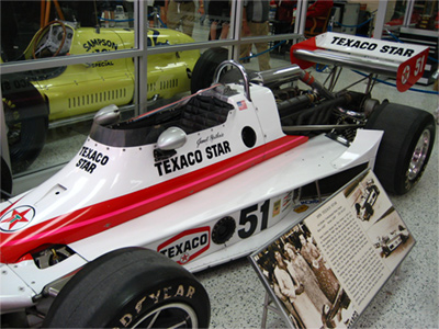 The ex-Janet Guthrie Wildcat Mk 3 in the Indianapolis Motor Speedway Museum in May 2007. Licenced by Wikipedia user 'The359' under Creative Commons licence Attribution-ShareAlike 3.0 Unported (CC BY-SA 3.0). Original image has been cropped.