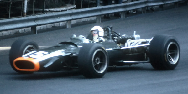 Richard Attwood took his BRM P126 to a fabulous second place finished at the 1968 Monaco GP. Licenced by Jim Culp under Creative Commons licence Attribution-NonCommercial-NoDerivs 2.0 Generic. Original image has been cropped.