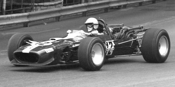 Vic Elford in the Cooper-Maserati T86 at the Monaco Grand Prix in 1969. Copyright Jim Culp 2017. Used with permission.
