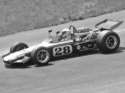 Gerard Raney in his 1968/69 Formula A Eagle at Seattle in 1969. Copyright Jim Culp 2019. Used with permission.
