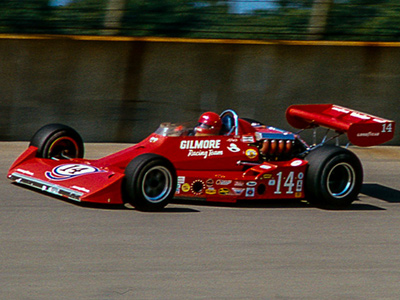 AJ Foyt in his Coyote '74 at Michigan in July 1976. Copyright Richard Deming 2016. Used with permission.