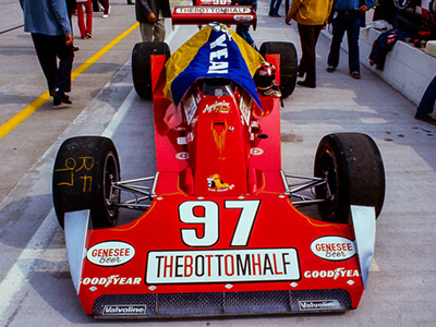 Sheldon Kinser's #97 Agajanian/King Dragon at the 1976 Indy 500. Copyright Richard Deming 2016. Used with permission. Sheldon Kinser's #97 Agajanian/King Dragon at the 1976 Indy 500. Copyright Richard Deming 2016. Used with permission.