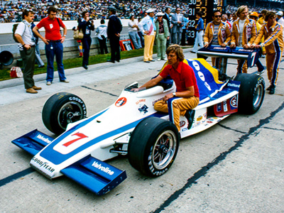 The new Lindsey Hopkins Lightning-Offy at the Indy 500 in 1976. Copyright Richard Deming 2016. Used with permission.