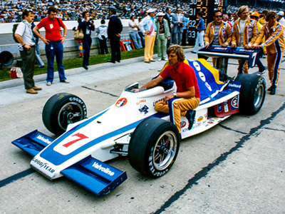 The new Lindsey Hopkins Lightning-Offy at the Indy 500 in 1976. Copyright Richard Deming 2016. Used with permission. The new Lindsey Hopkins Lightning-Offy at the Indy 500 in 1976. Copyright Richard Deming 2016. Used with permission.