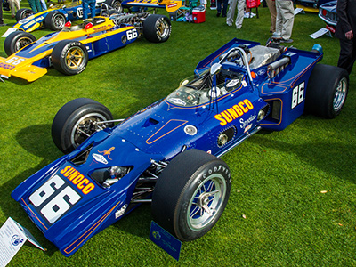 Craig McCaw's gorgeousLola T153 at the Amelia Island Concours in March 2020. Copyright Richard Deming 2020. Used with permission.