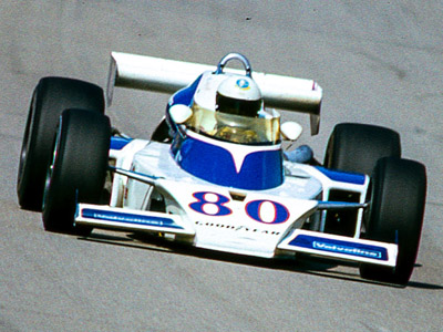 Larry Dickson in Russ Polak's McLaren M16E at Michigan in 1976. Copyright Richard Deming 2016. Used with permission. Larry Dickson in Russ Polak's McLaren M16E at Michigan in 1976. Copyright Richard Deming 2016. Used with permission.