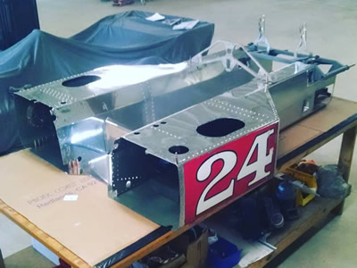 The Dresangs' Kingfish undergoing restoration in 2016. Copyright Jacques Dresang 2016. Used with permission. The Dresangs' Kingfish undergoing restoration in 2016. Copyright Jacques Dresang 2016. Used with permission.