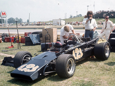 Mike 'Wolfman' Bohanan standing behind his FA Eisert at IRP in 1970. Copyright Tom Schultz 2006. Used with permission. Mike 'Wolfman' Bohanan standing behind his FA Eisert at IRP in 1970. Copyright Tom Schultz 2006. Used with permission.