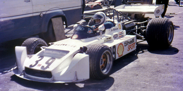 Tom Walkinshaw's 1975 Modus M5 in the paddock at Brands Hatch for the Easter Monday race in March 1975. Copyright Dr Brian S Ellis 2008. Used with permission.