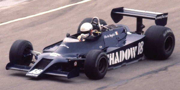 Elio de Angelis heads for a highly impressive fourth-placed finish in the Shadow DN9B at Watkins Glen in 1979. Copyright Wayne Ellwood 2017. Used with permission. Elio de Angelis heads for a highly impressive fourth-placed finish in the Shadow DN9B at Watkins Glen in 1979. Copyright Wayne Ellwood 2017. Used with permission.