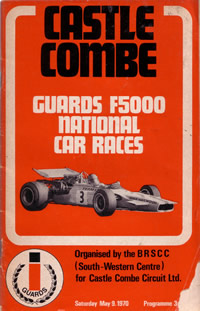 Castle Combe 9 May 1970 Formula 5000 program