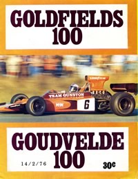 Goldfields "100" 1976 program cover