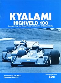 Highveld "100" 1977 program cover