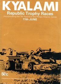 Republic Trophy Races 1977 program cover